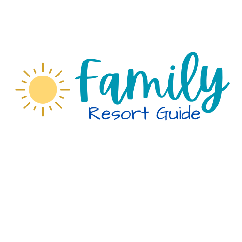 Family Resort Guide Logo with yellow sun, large Family